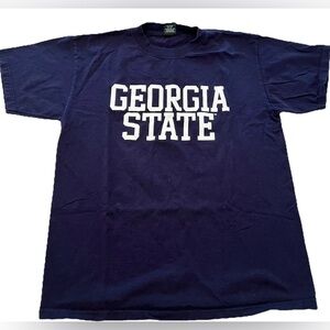 Georgia State Panthers T-Shirt Mens L Navy Blue Short Sleeve Crew Neck